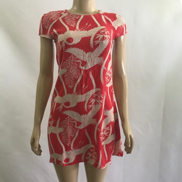 Zara Dresses & Skirts - ZARA🔥patterned Delicate Crane print motif dresses